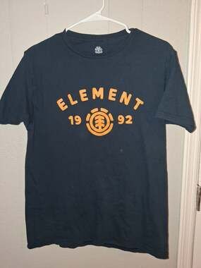 Element Skateboards 1992 Tree Logo Graphic Navy Blue T-Shirt Men's Size Medium